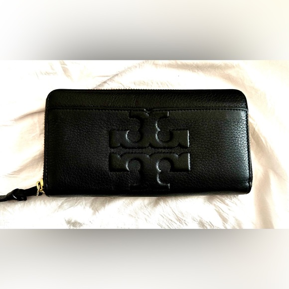 LEATHER TORY BURCH HANDBAG WITH MATCHING WALLET - Picture 3 of 8